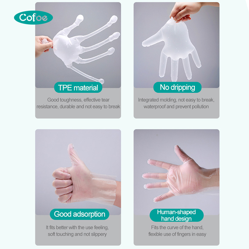Lange puderfreie chirurgische TPE-Handschuhe